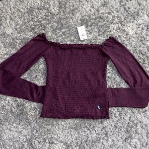 Off The Shoulder Ribbed Top